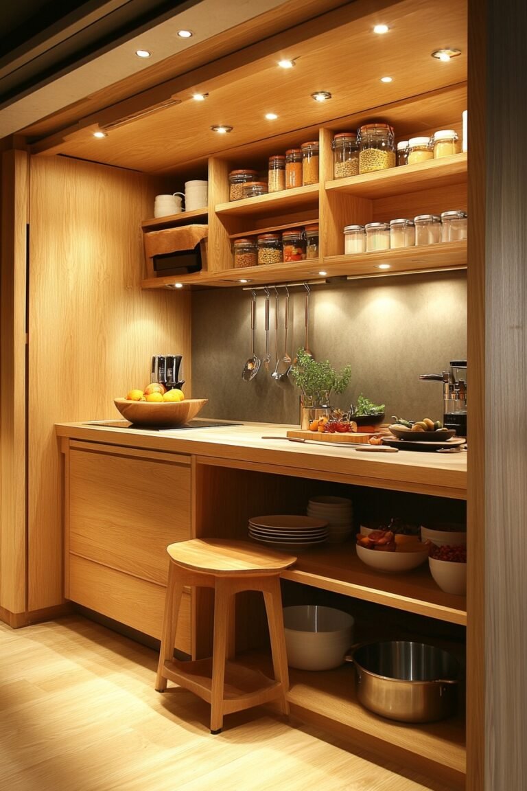 29 Small Cabin Interior Kitchen Ideas to Create a Compact Culinary ...