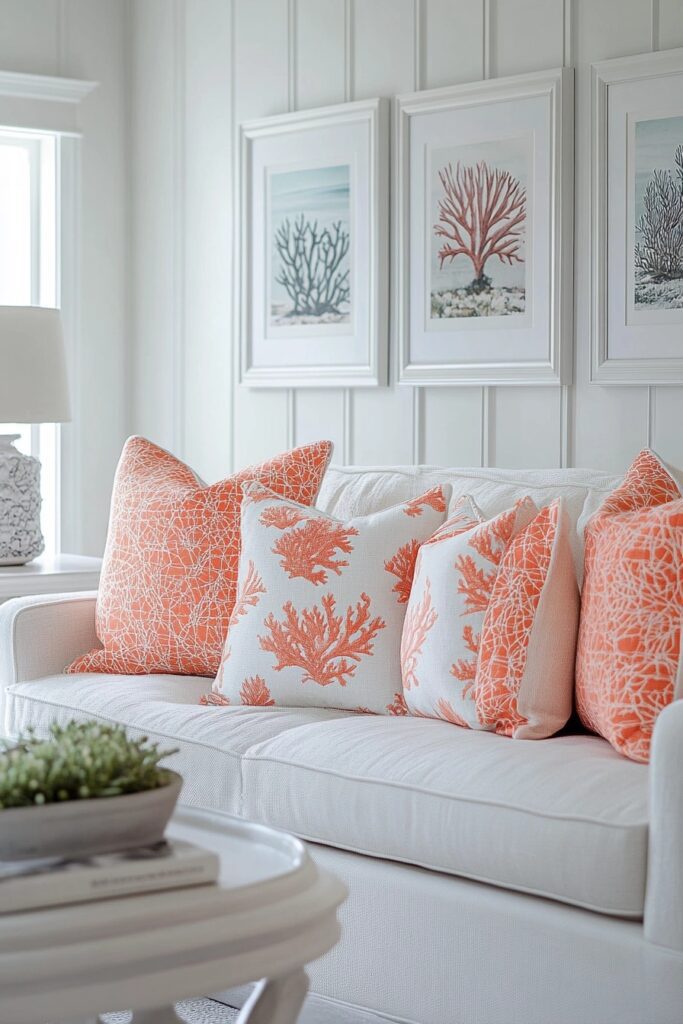 Coral Retreat Living Room