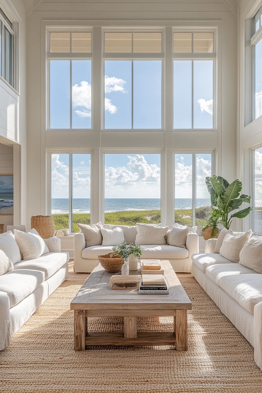 29 Coastal Preppy Living Room Decor Ideas for a Fresh and Inviting ...