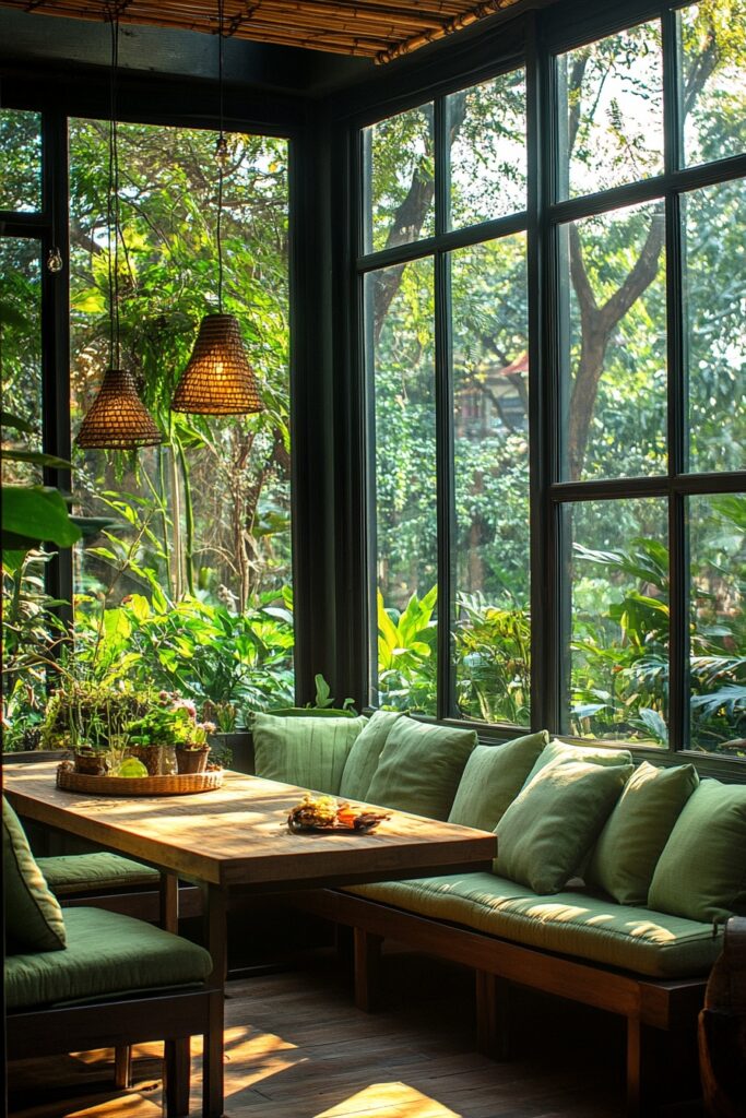 Greenery Breakfast Nook