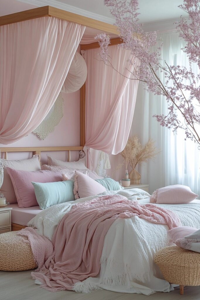 Pastel Paradise Bedroom