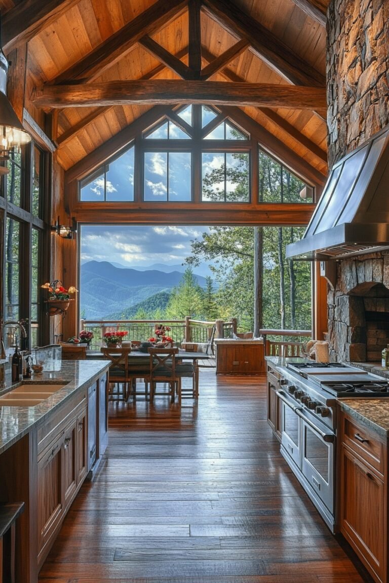29 Small Cabin Interior Kitchen Ideas to Create a Compact Culinary ...