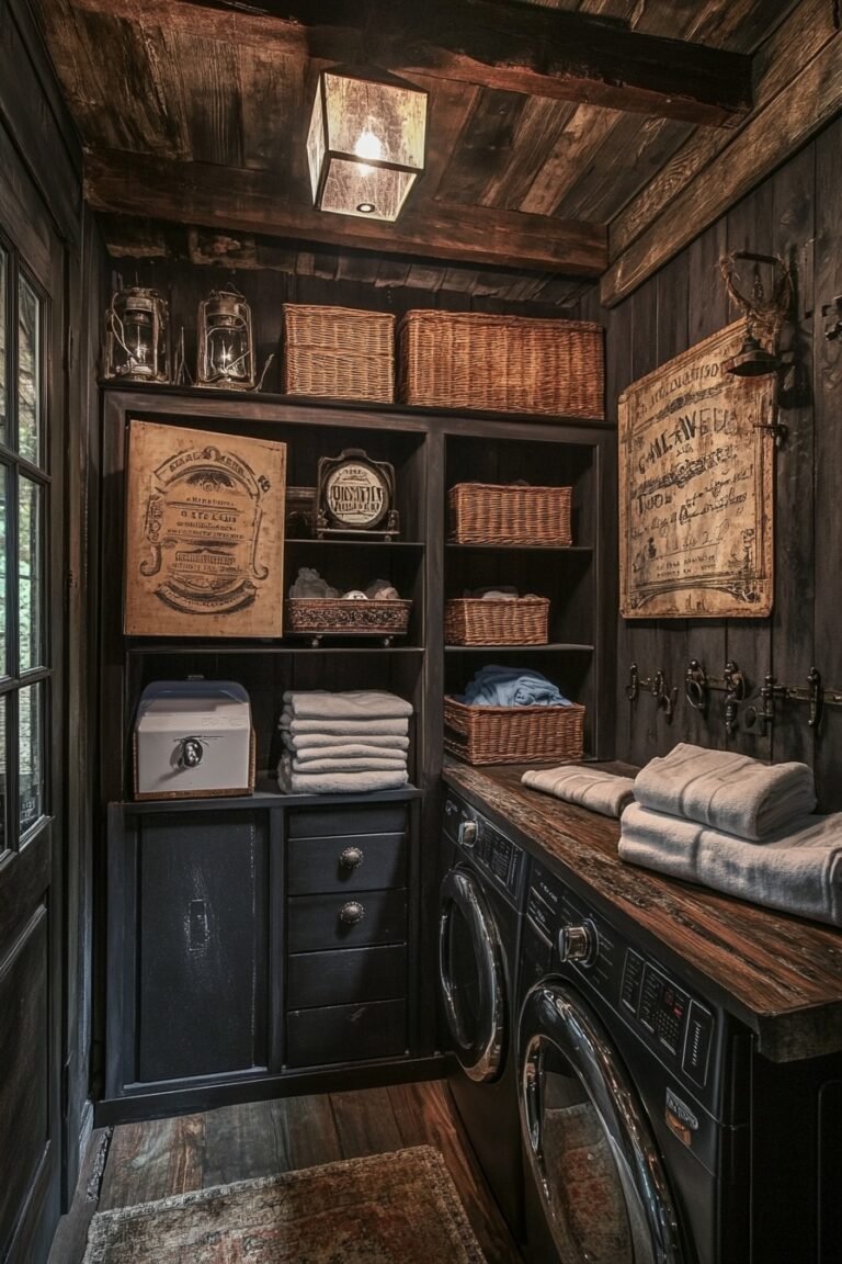 29 Western Gothic Laundry Room Ideas to Add Vintage Charm to a ...