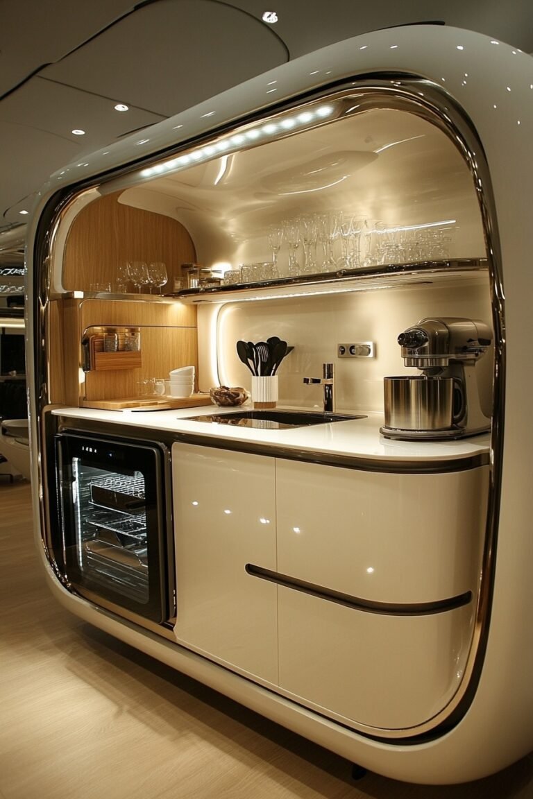 29 Small Cabin Interior Kitchen Ideas to Create a Compact Culinary ...