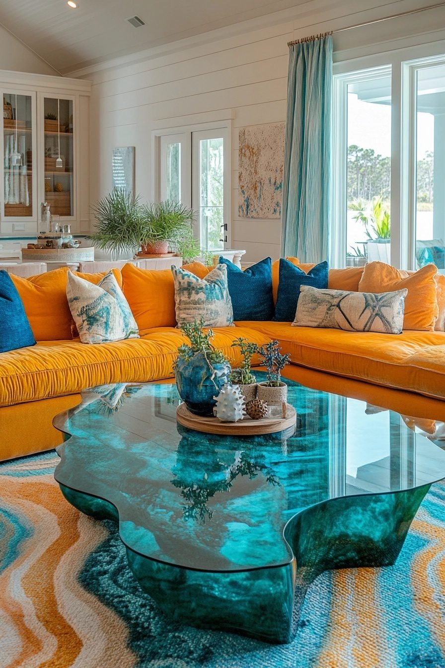 29 Coastal Preppy Living Room Decor Ideas for a Fresh and Inviting ...