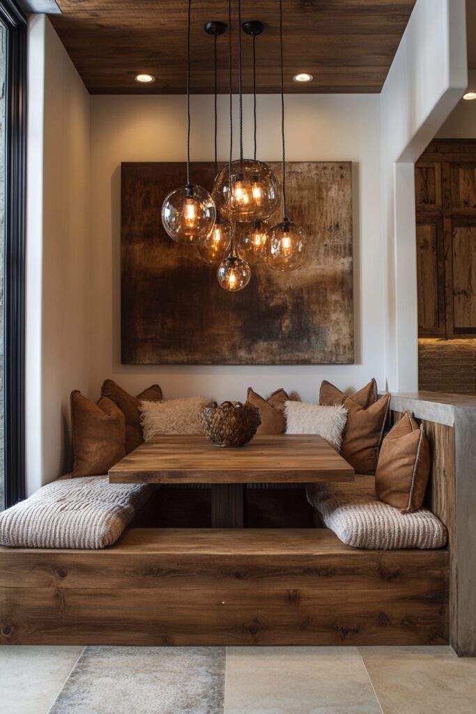 Warm Wood Breakfast Nook