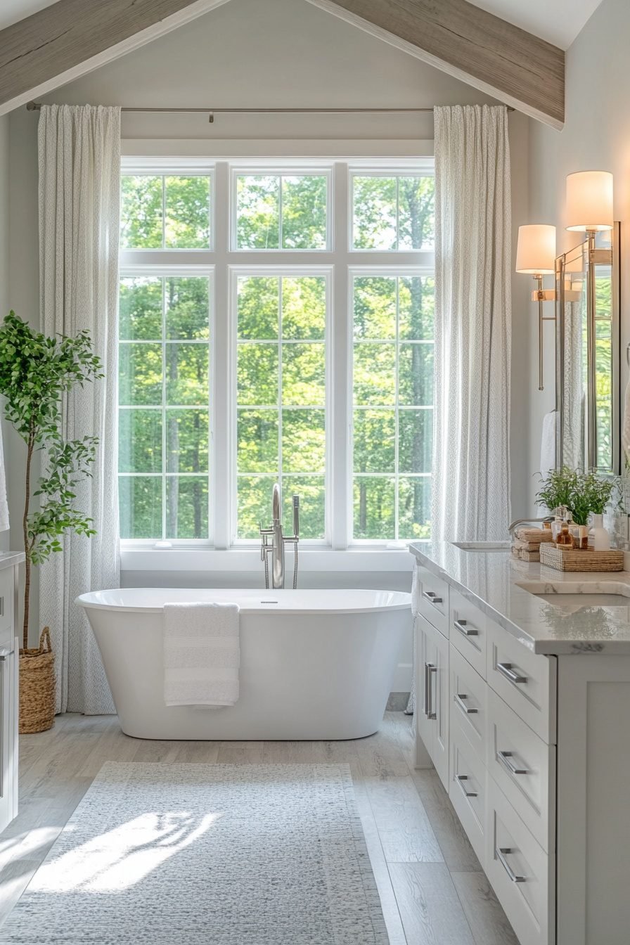 29 Transitional Bathroom Design Ideas That Fuse Traditional and ...