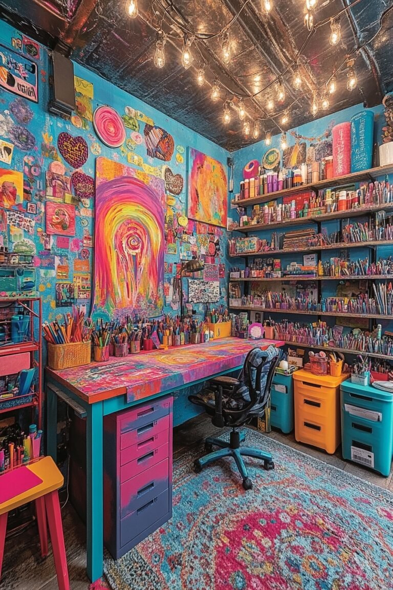 Beautiful view of Creative Apartment Home Office Design