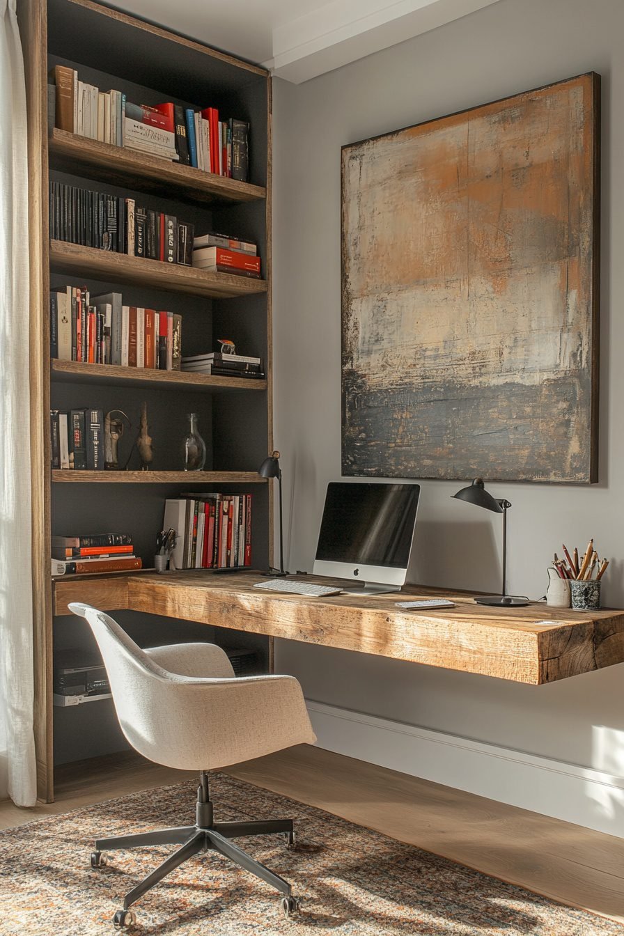 Image showcasing 29 Tiny Apartment Home Office Ideas for Designing a Chic and Efficient ...