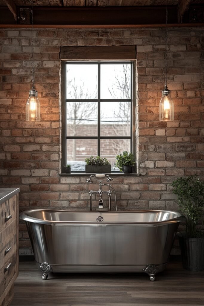 Industrial Loft Bathroom
