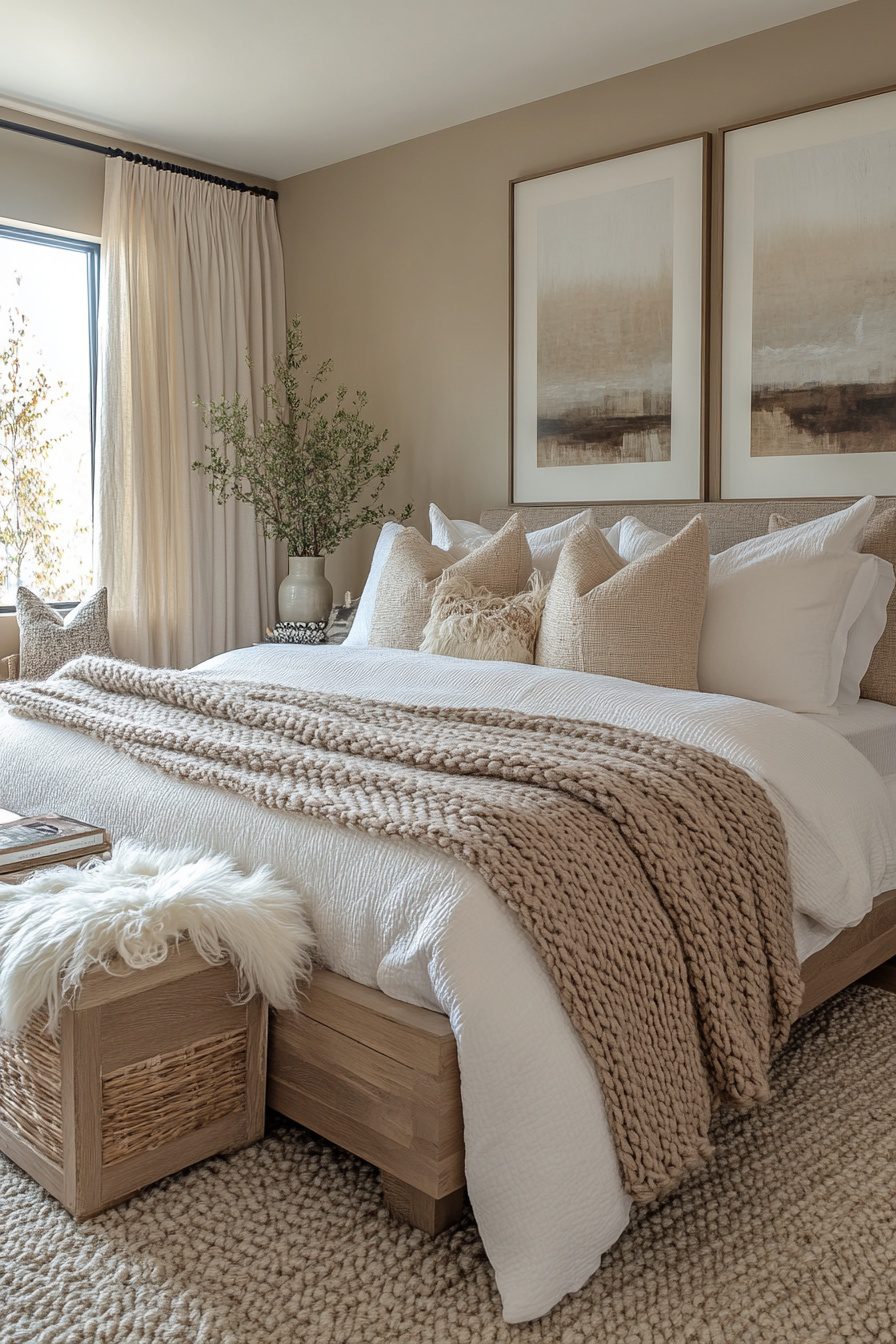 Illustration of Nordic Calm Wellness Home Decor
