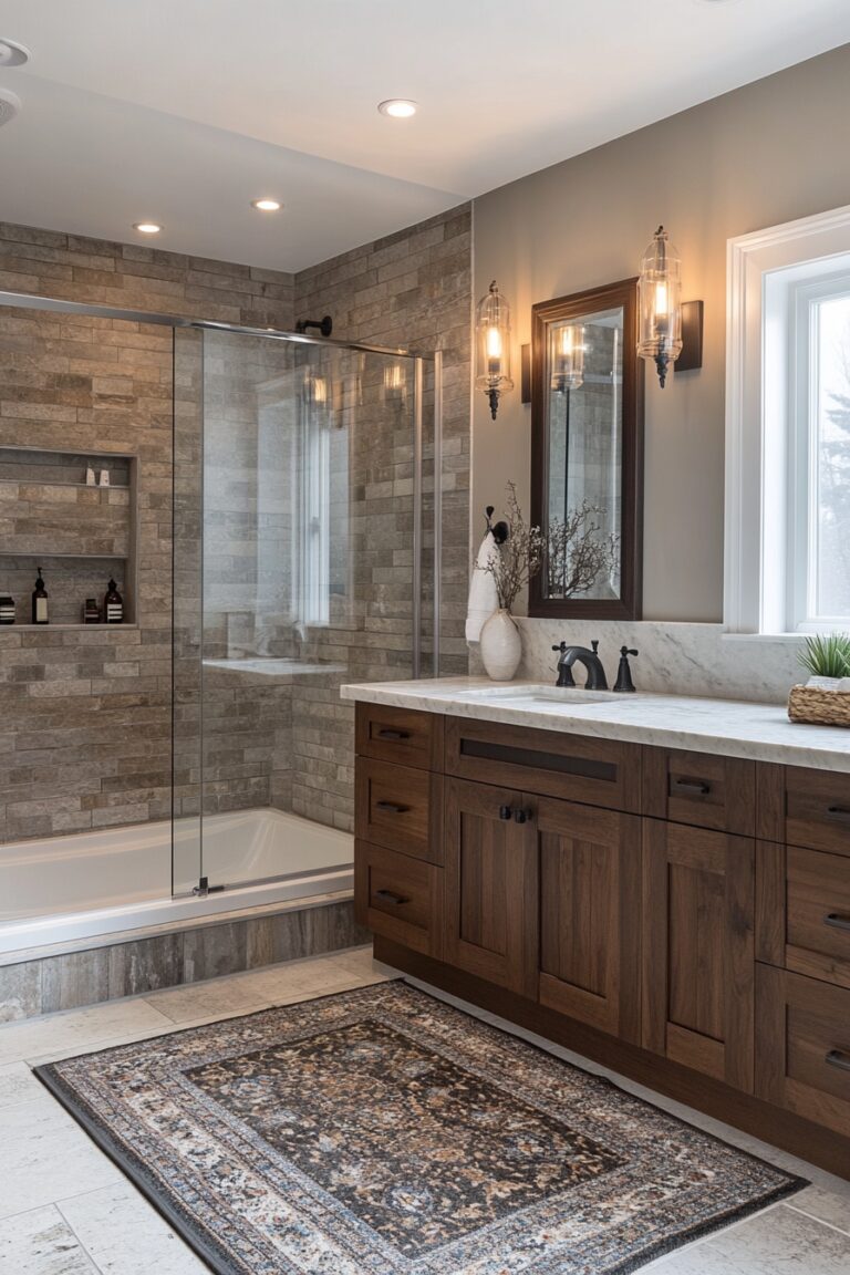 29 Transitional Bathroom Design Ideas That Fuse Traditional and ...