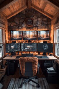 29 Small Cabin Office Ideas for Crafting a Comfortable and Efficient ...