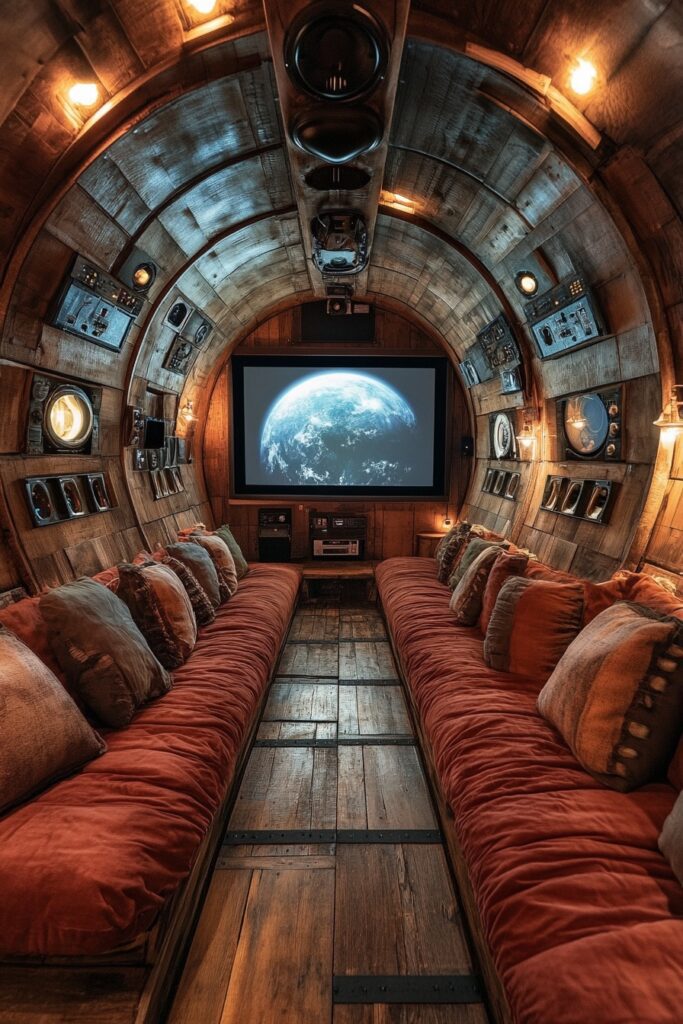 Rustic Media Room