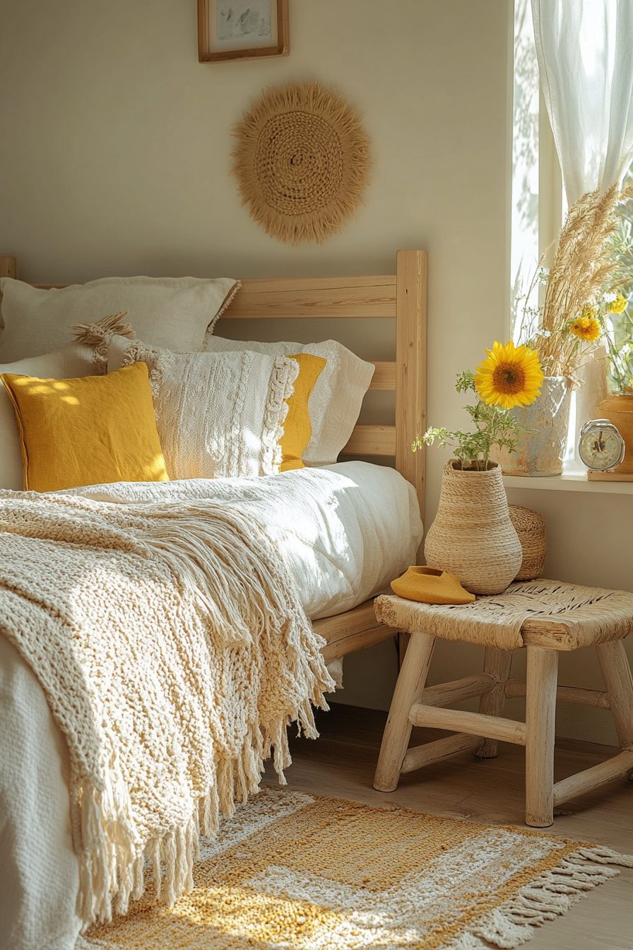 29 Yellow Boho Bedroom Ideas for Creating a Sunny and Serene Sanctuary ...