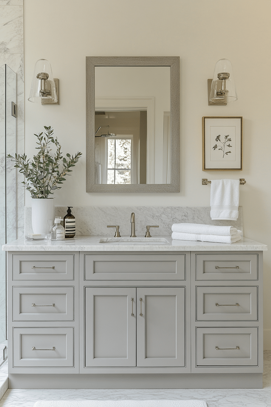 Picture Idea: 29 Grey Bathroom Decor Ideas For A Minimalist And Chic