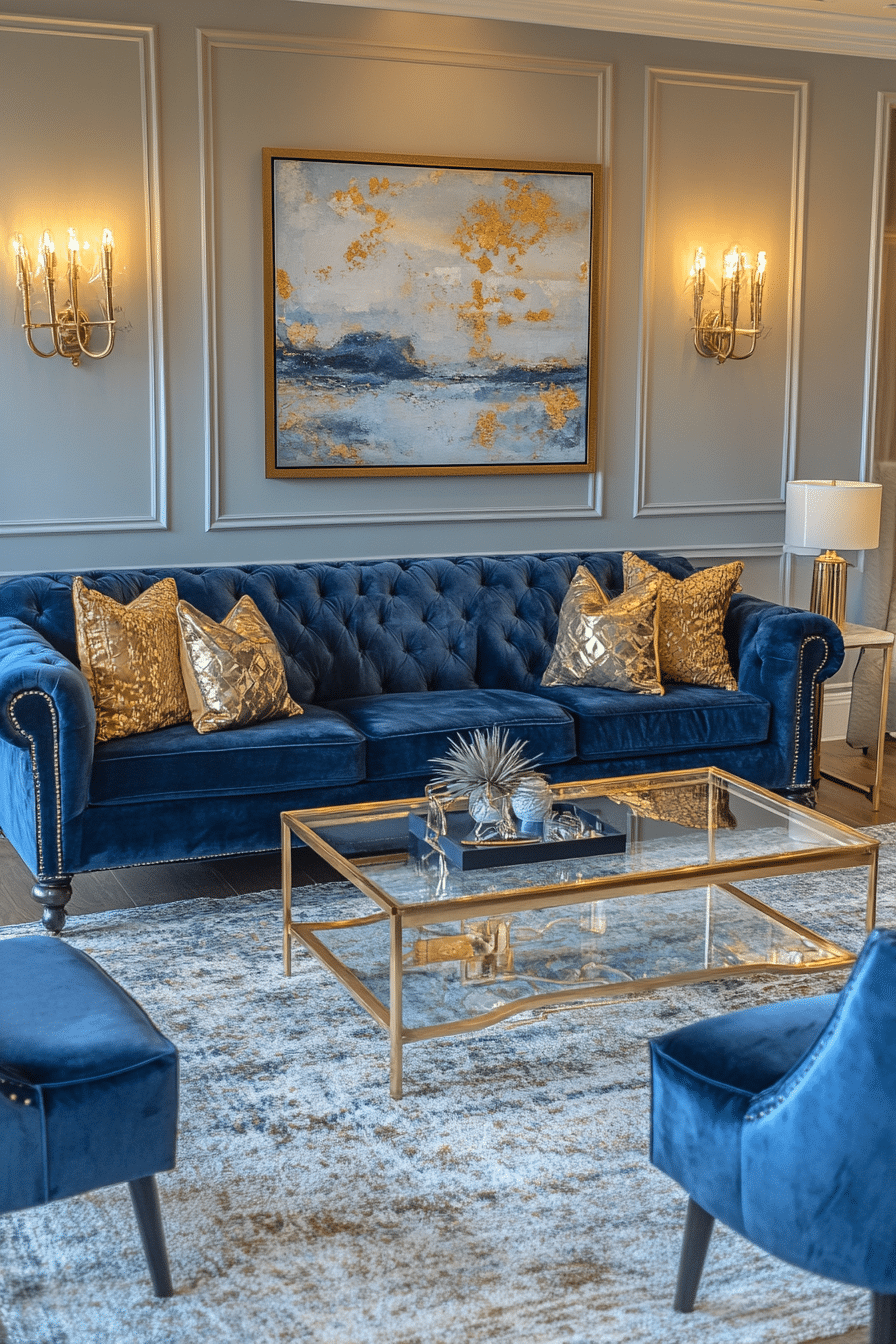 chic elegant living room decor