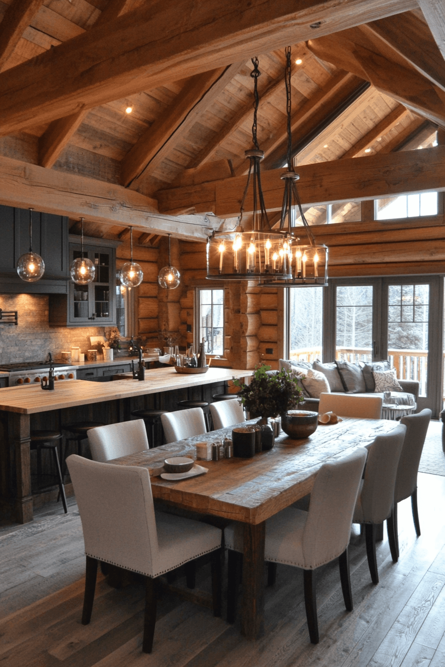 29 Log Home Kitchens to Enhance Your Home with Cozy Cabin Vibes - My ...