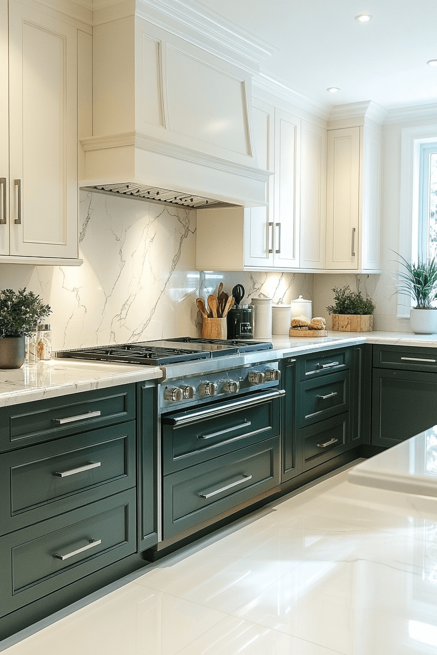 29 Dark Green Kitchen Cabinets for a Dramatic and Beautiful Kitchen ...
