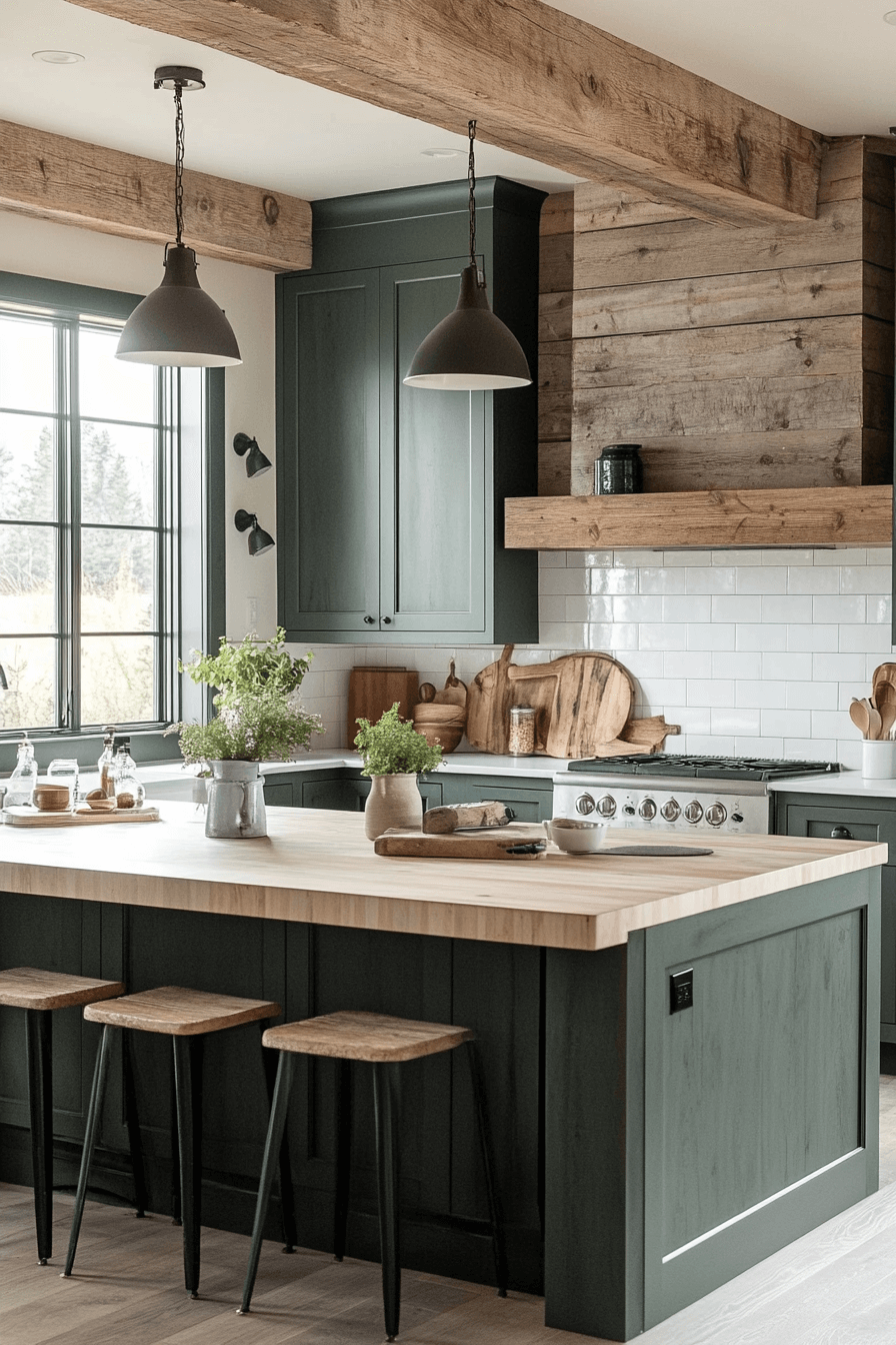 29 Dark Green Kitchen Cabinets for a Dramatic and Beautiful Kitchen ...