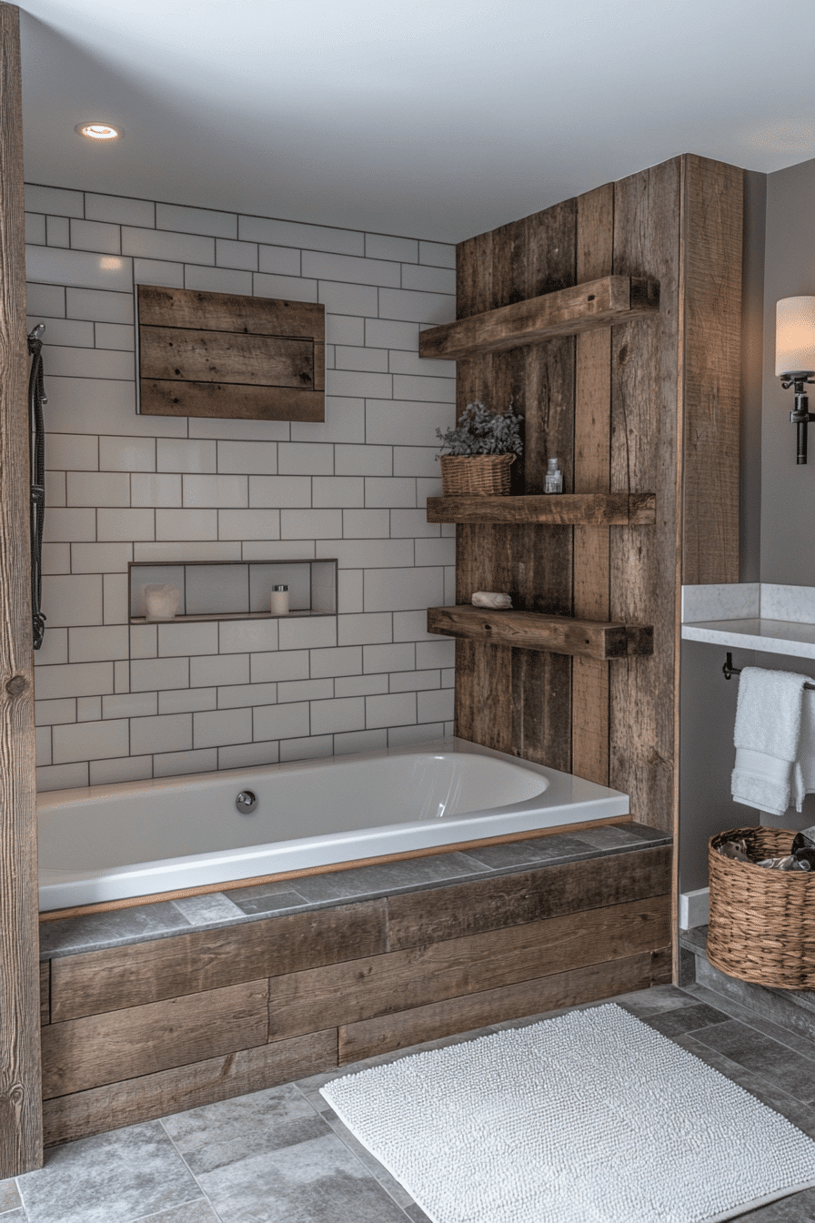 29 Small Bathroom With Tub And Shower Combo Farmhouse Ideas to Create a ...