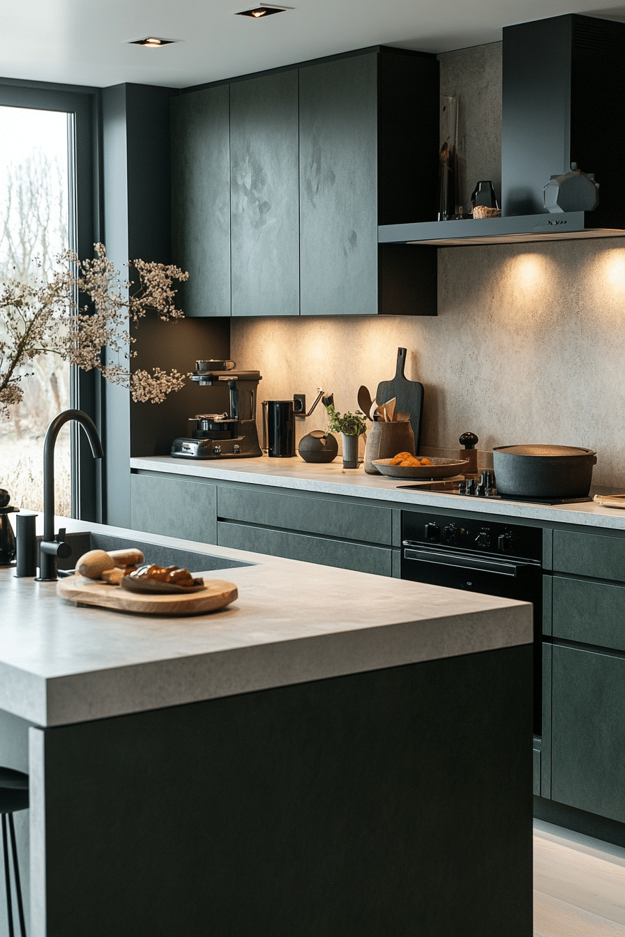 29 Dark Green Kitchen Cabinets for a Dramatic and Beautiful Kitchen ...