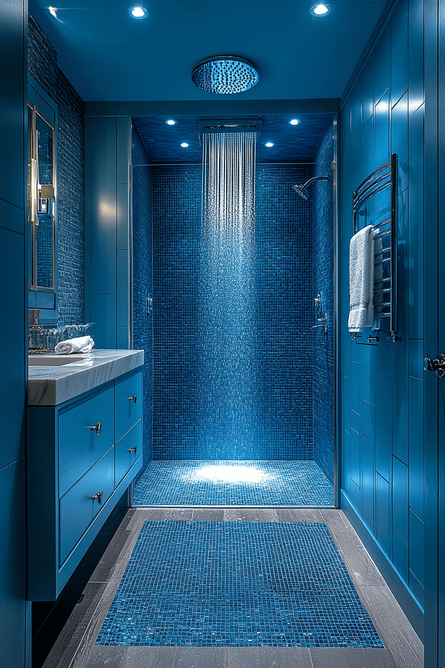 monochromatic bathroom