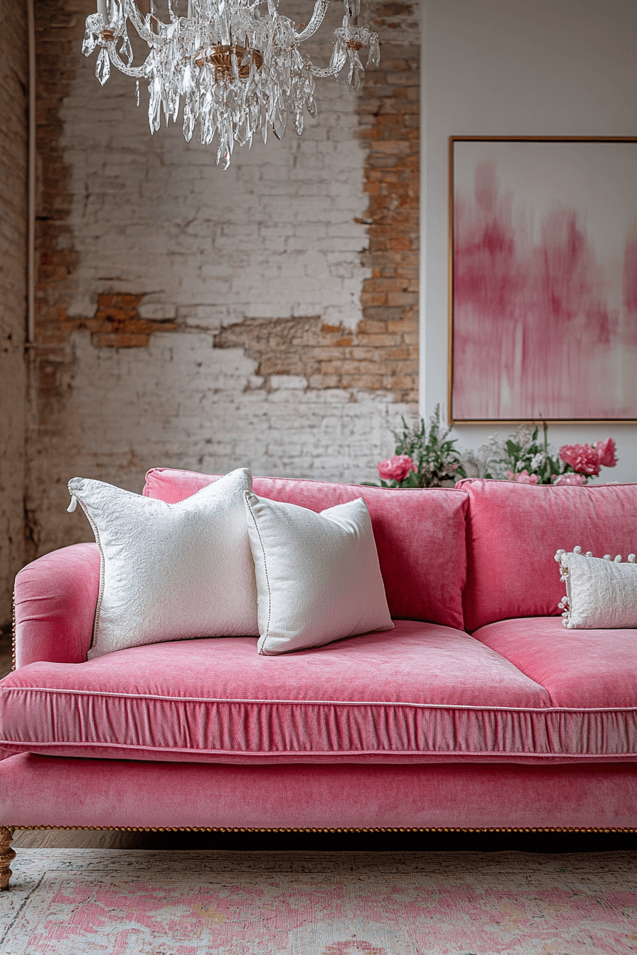 29 Pink Living Room Ideas That Make a Bold Yet Beautiful Statement - My ...