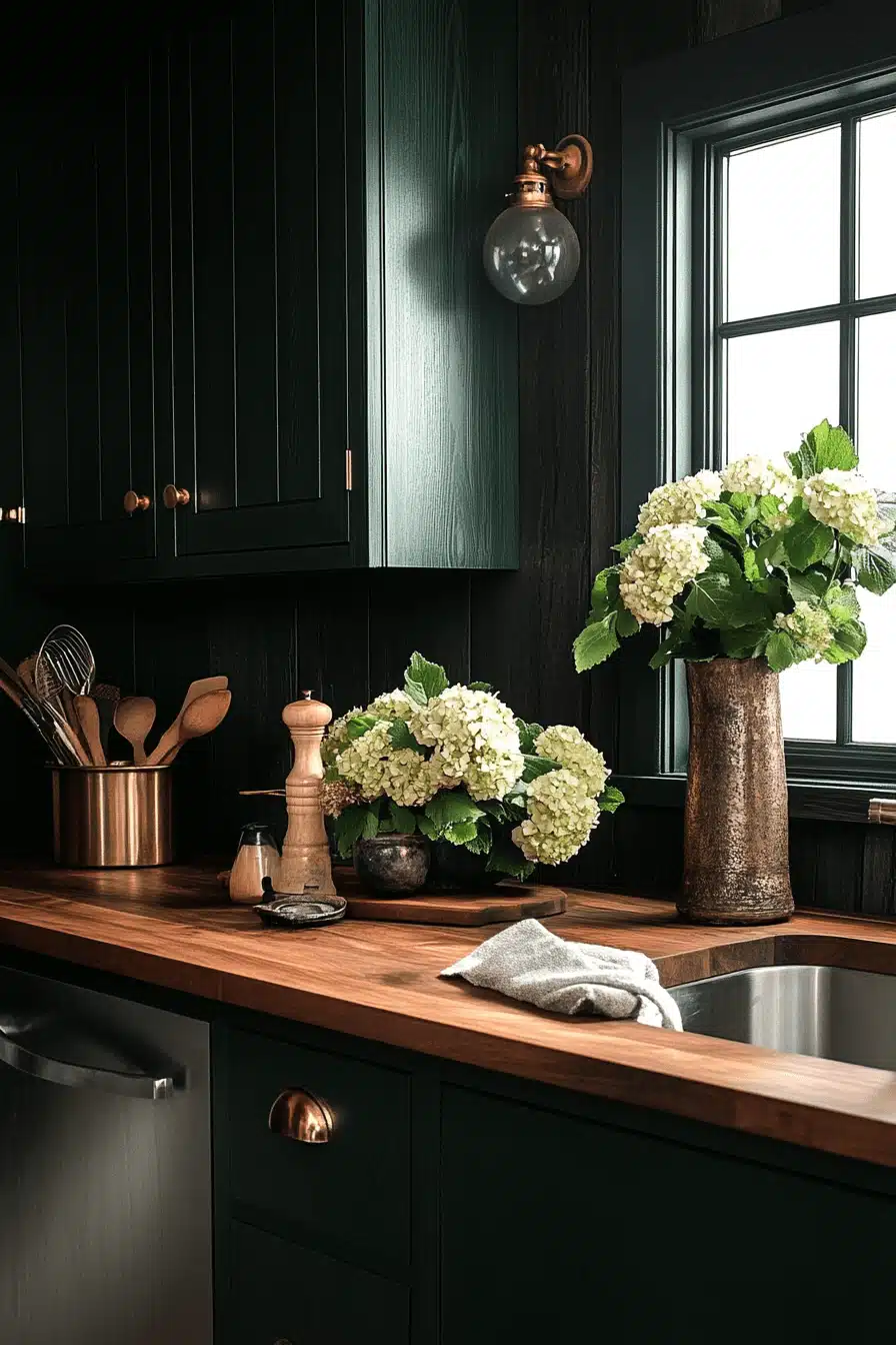 29 Dark Green Kitchen Cabinets Ideas to Bring Rich Elegance Home - My ...