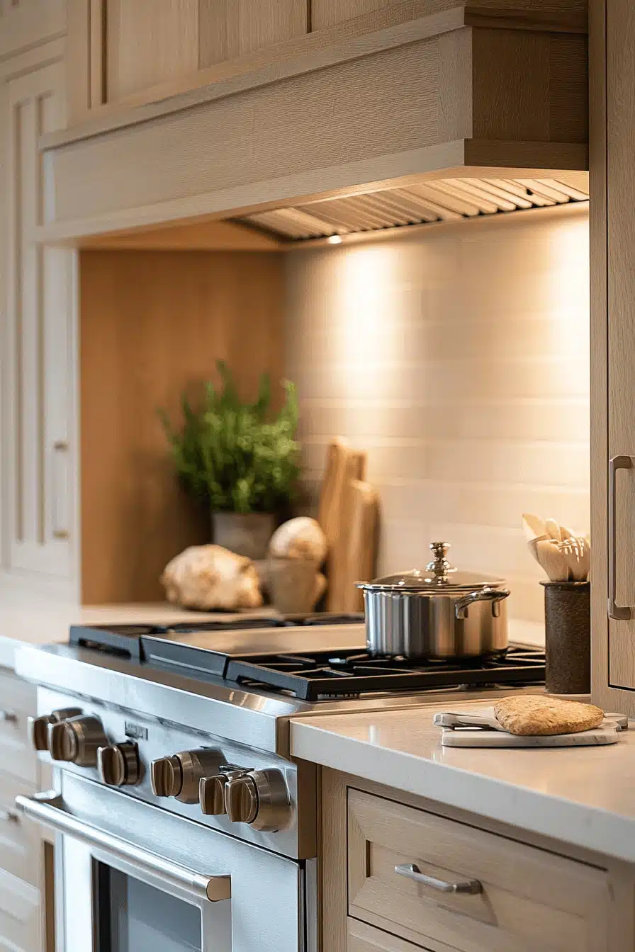 natural wood kitchen cabinets