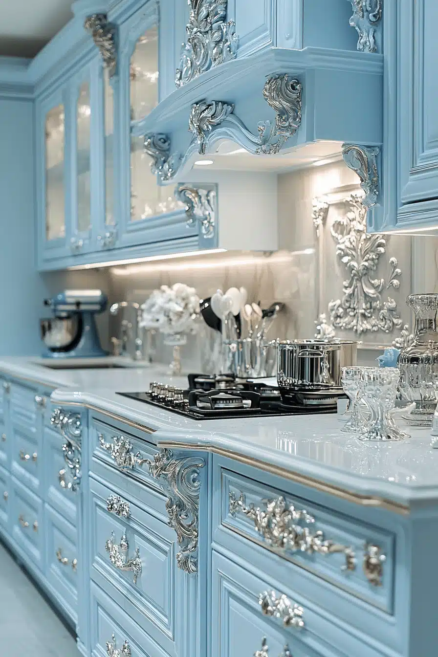 light gray kitchen cabinets