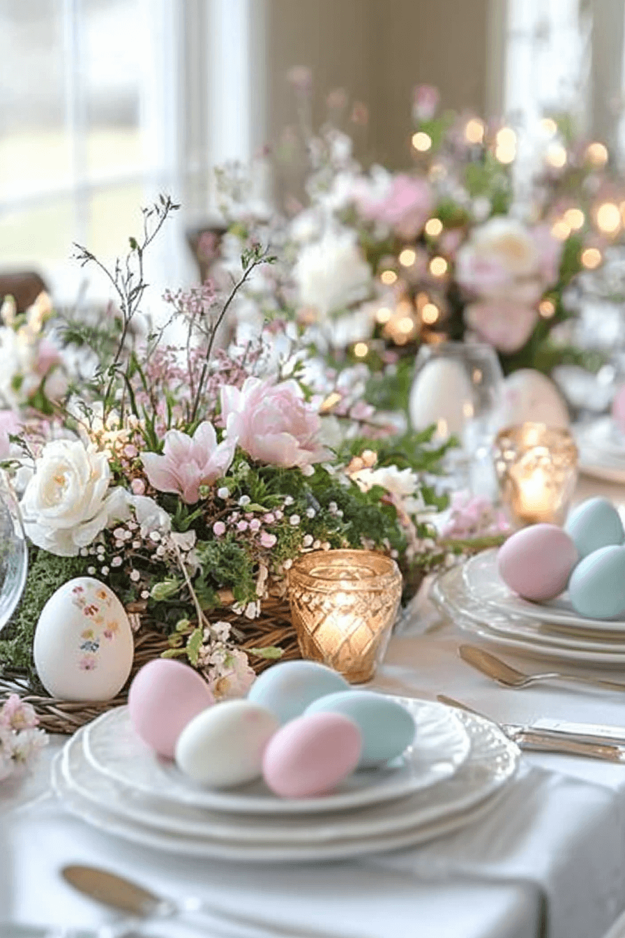 29 Easter Table Decorations for a Fresh and Colorful Tablescape - My ...