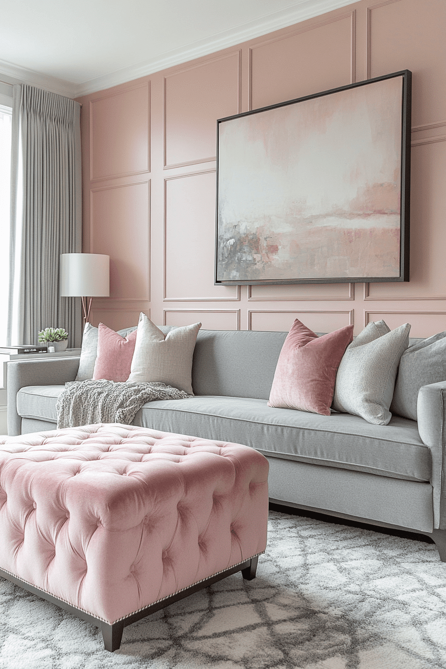 29 Pink Living Room Ideas That Make a Bold Yet Beautiful Statement - My ...