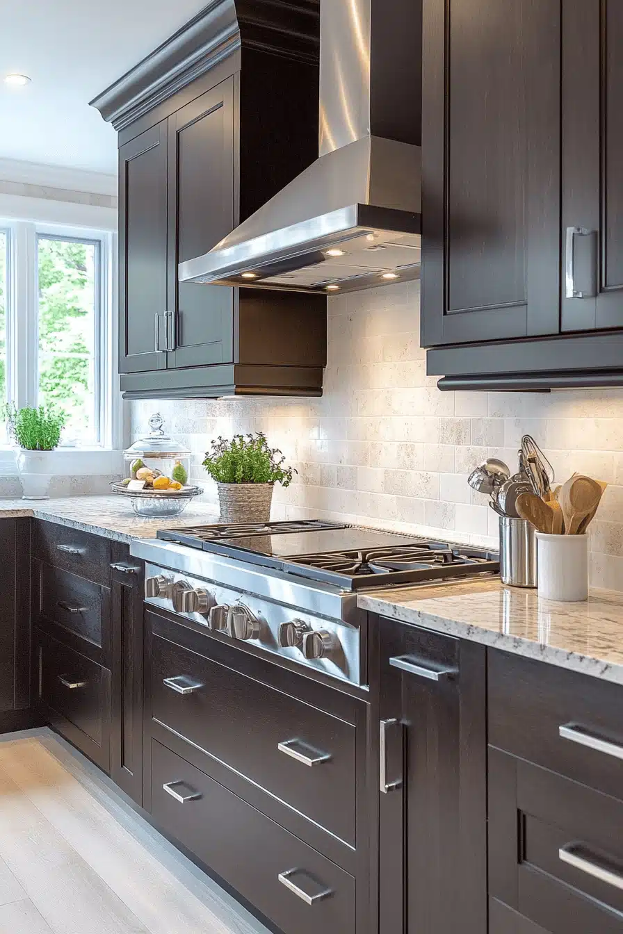 29 Dark Wood Kitchen Cabinets Ideas for a Sophisticated and Homey Vibe - My Elegant Home