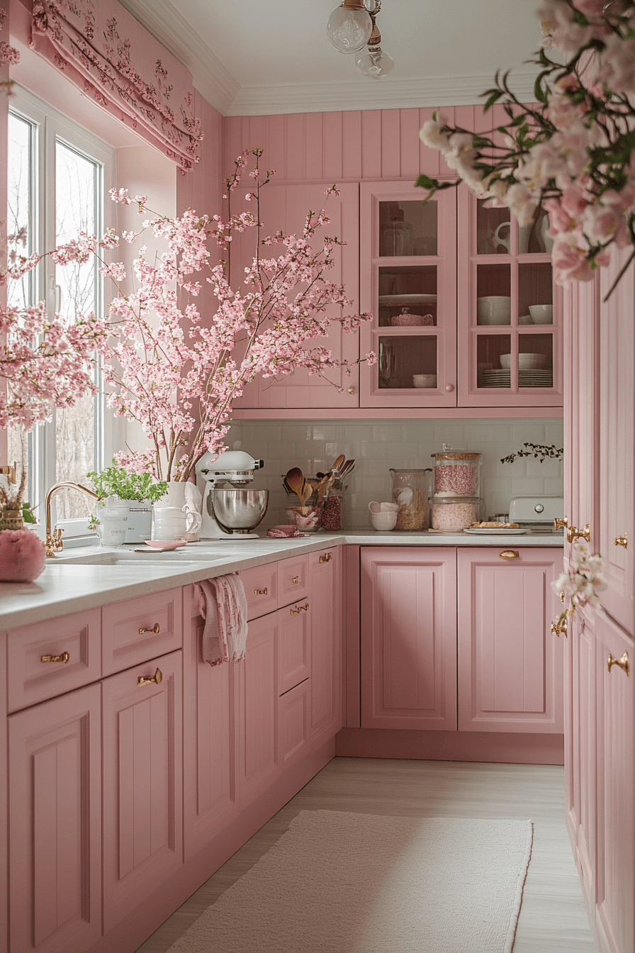 29 Pink Kitchen Ideas Decor to Brighten Your Culinary Space with Cheer ...