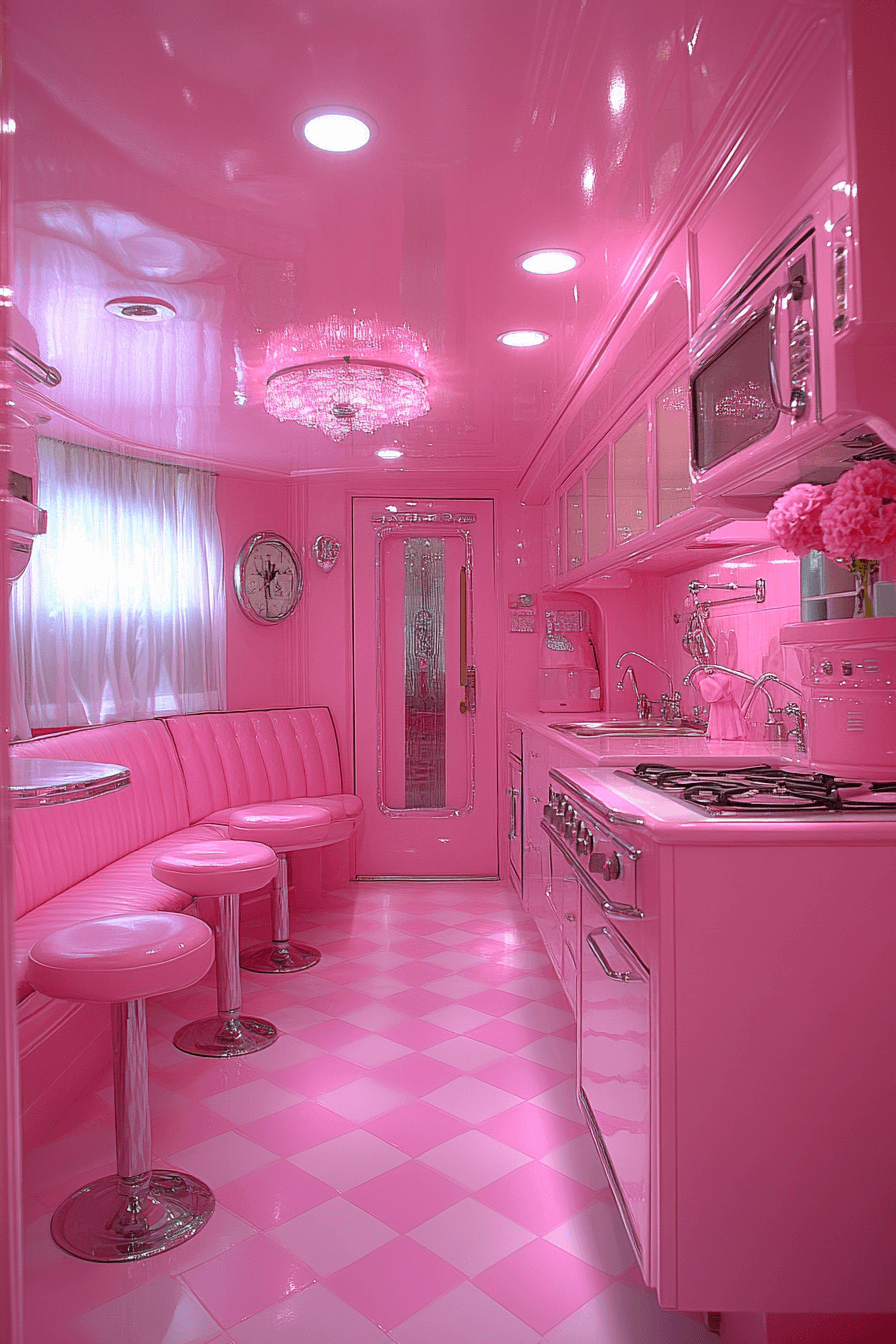 29 Pink Kitchen Ideas Decor to Brighten Your Culinary Space with Cheer ...
