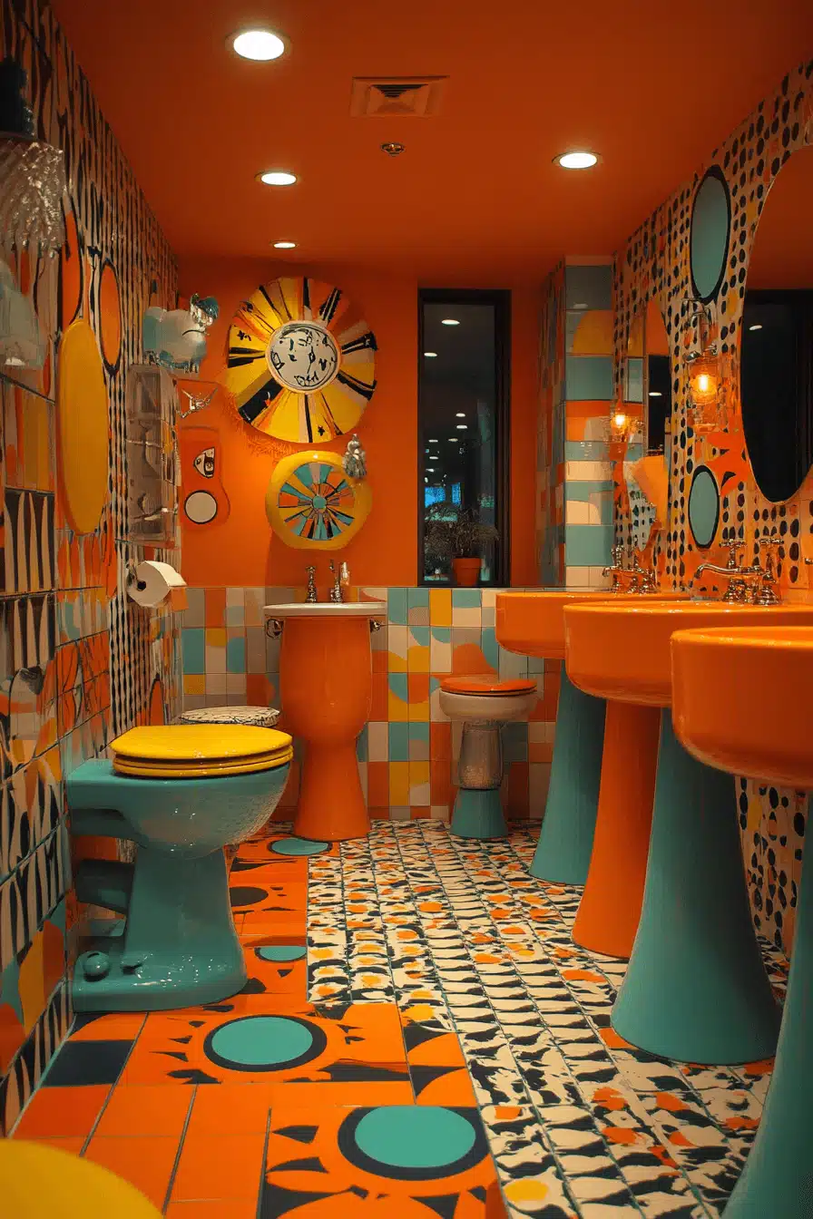 retro bathrooms