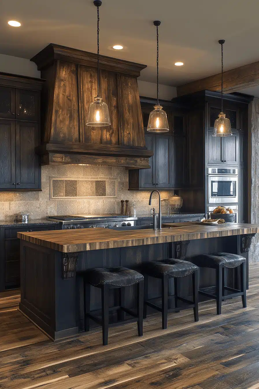 29 Dark Wood Kitchen Cabinets Ideas for a Sophisticated and Homey Vibe ...