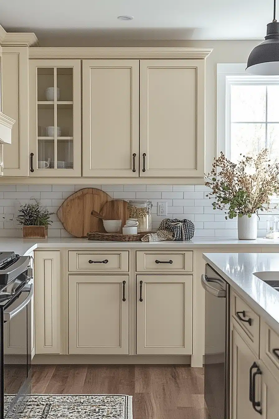 off white kitchen cabinets