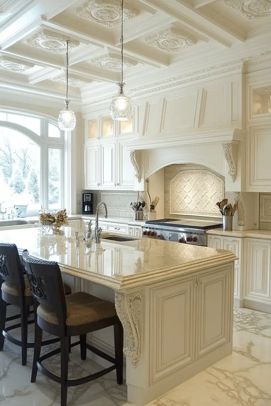 off white kitchen cabinets