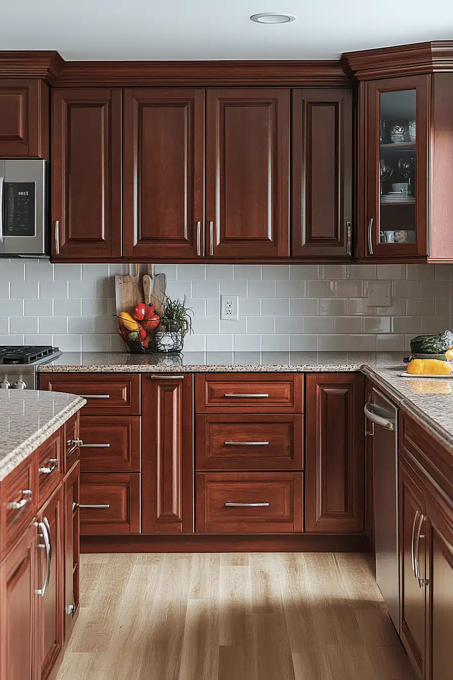 natural wood kitchen cabinets