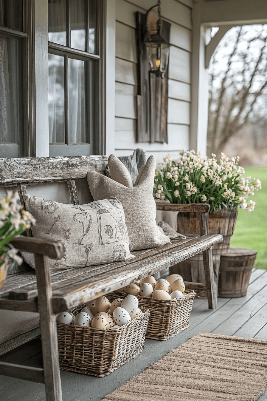 29 Easter Porch Decor Ideas That Make Your Entryway Shine - My Elegant Home