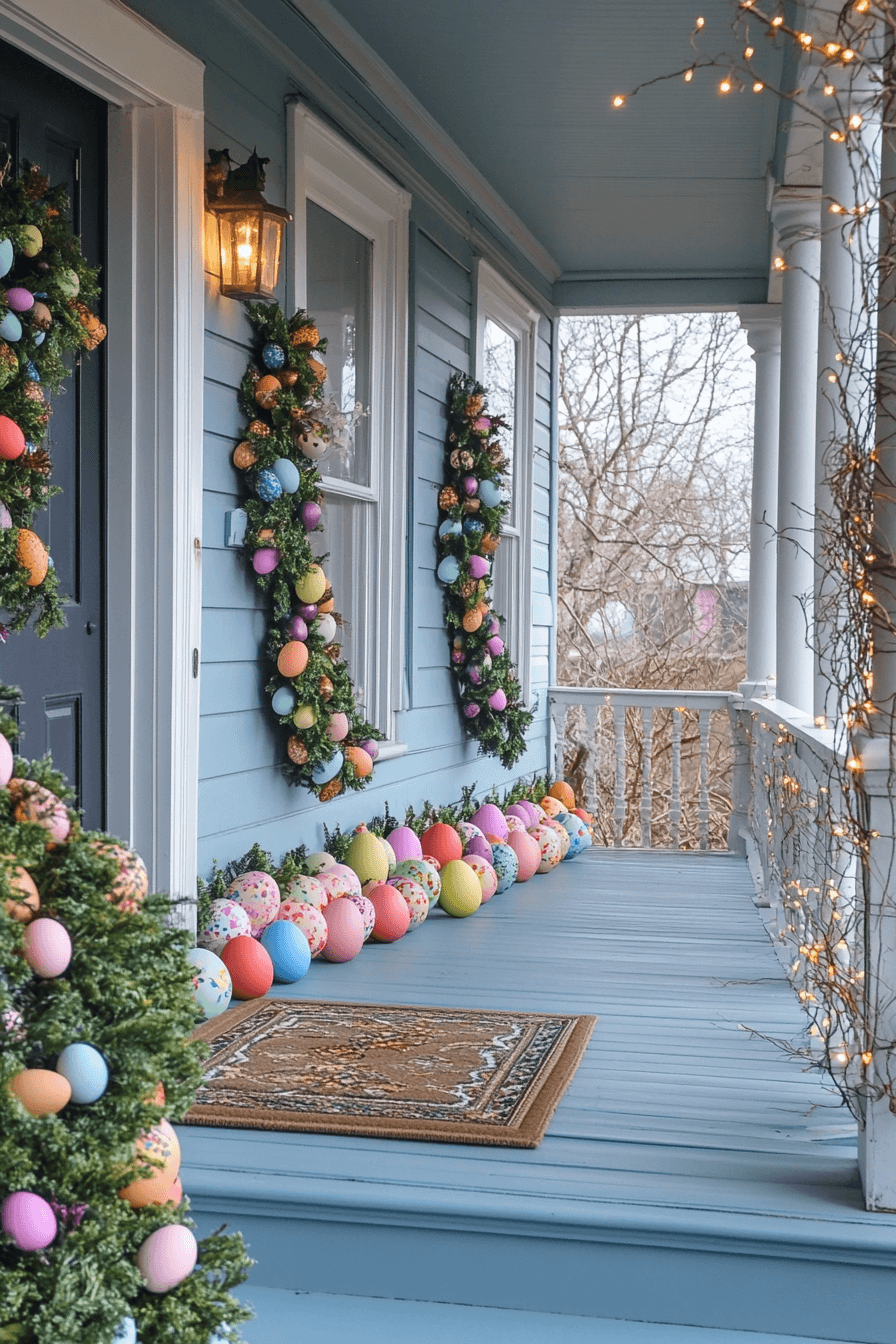 29 Easter Porch Decor Ideas That Make Your Entryway Shine - My Elegant Home