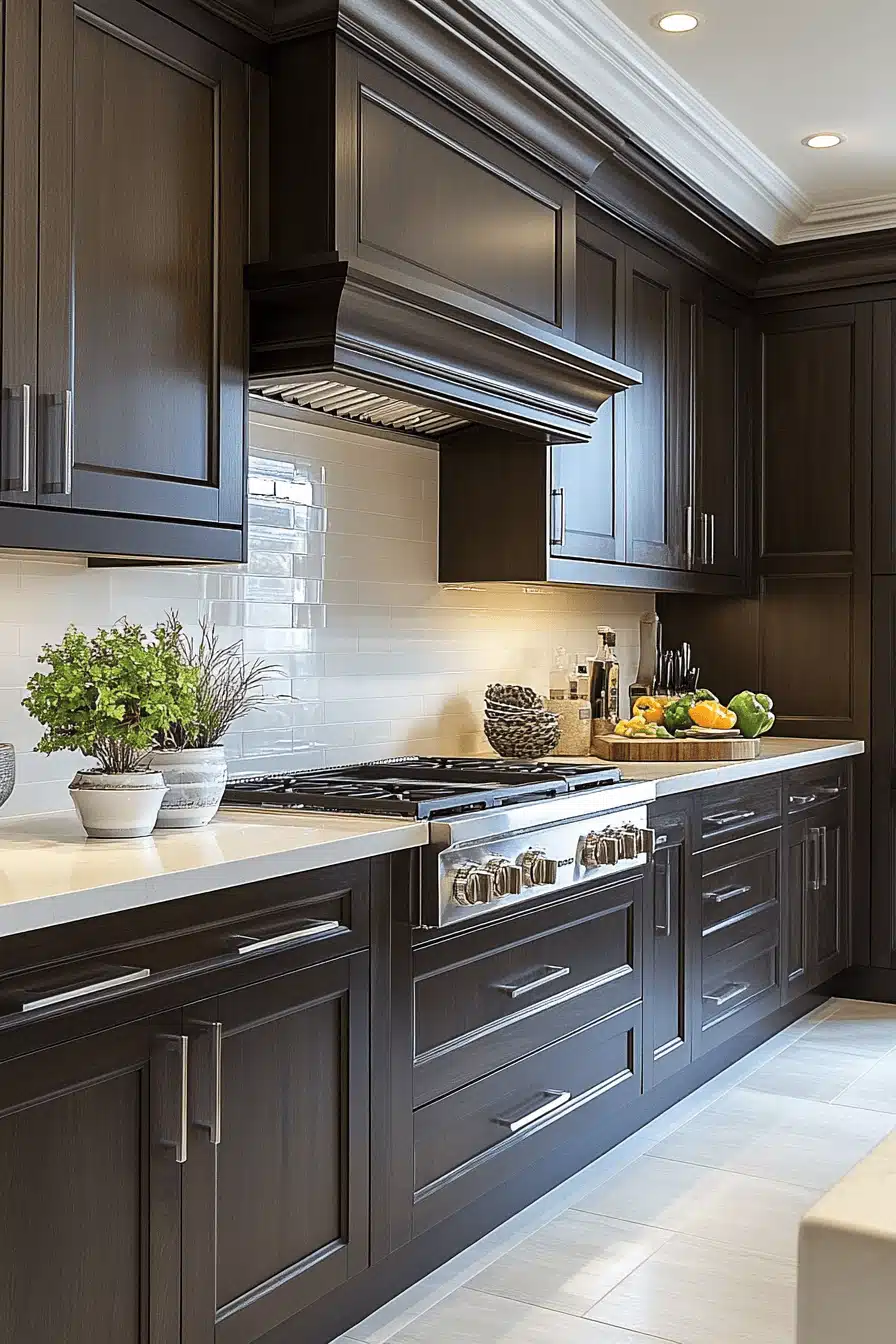 29 Dark Wood Kitchen Cabinets Ideas for a Sophisticated and Homey Vibe ...