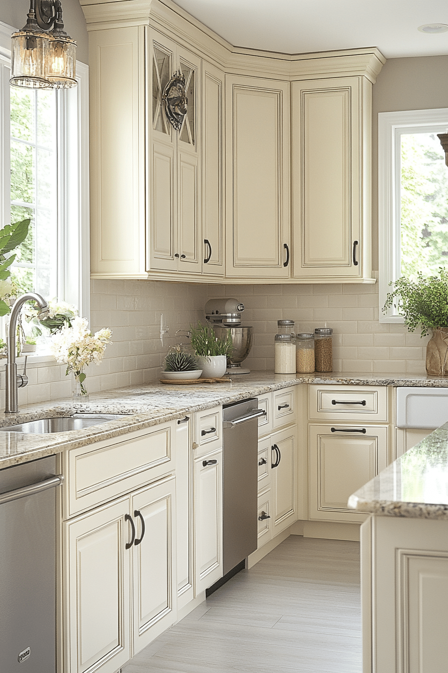 29 Antique White Kitchen Cabinets Ideas to Refresh Your Kitchen ...