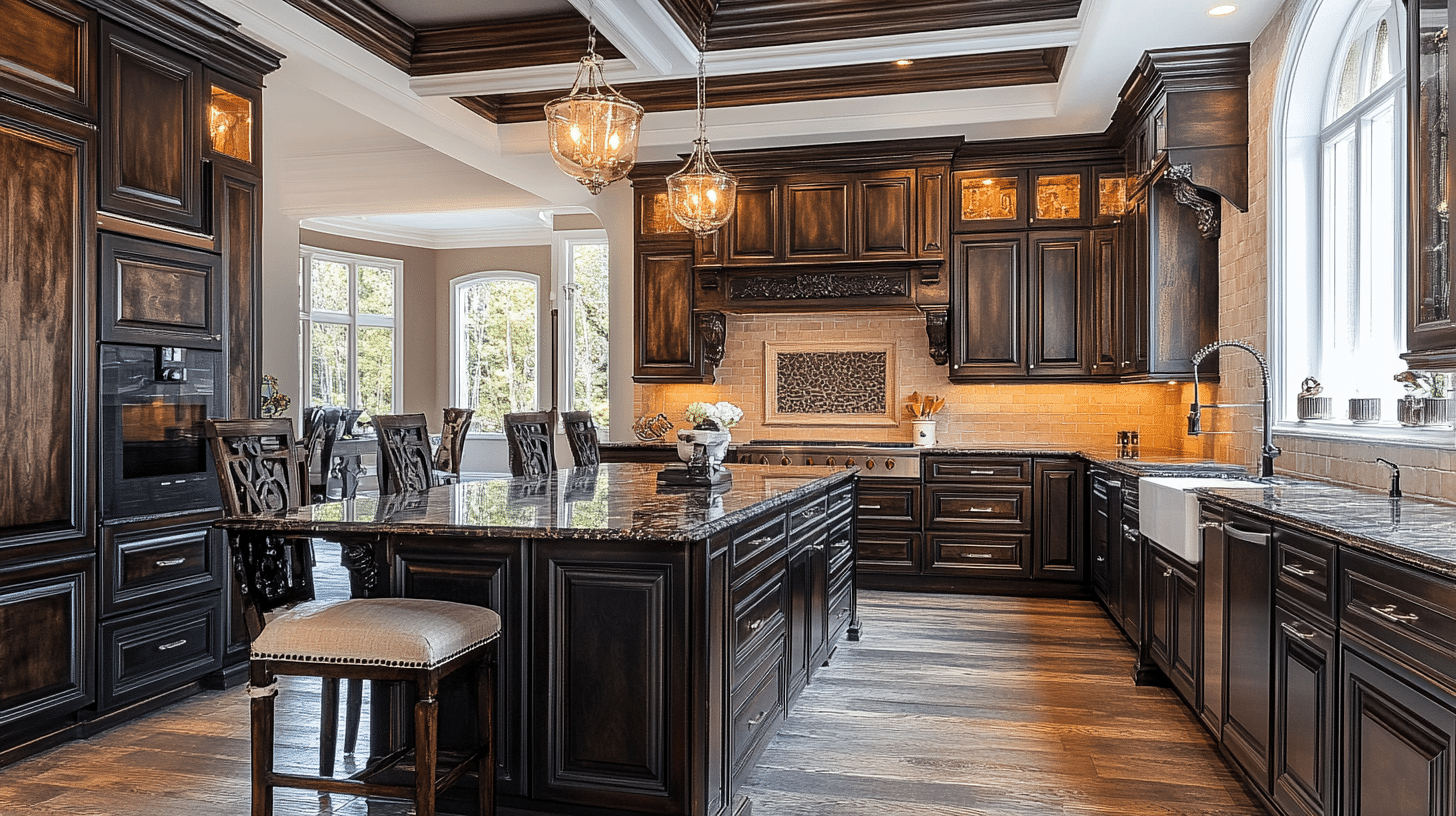 29 Dark Wood Kitchen Cabinets Ideas for a Sophisticated and Homey Vibe ...