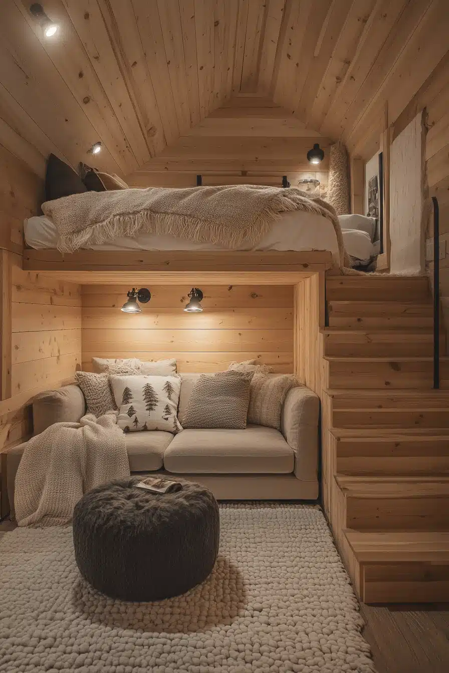 29 Tiny Cabins Interiors Ideas for a Stylish and Practical Getaway - My ...