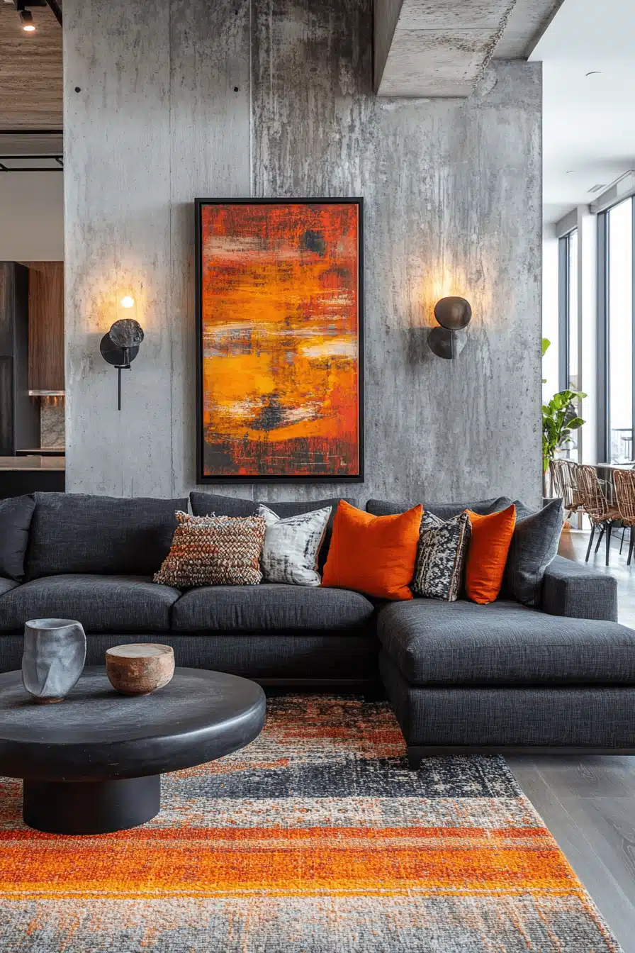 29 Charcoal Sofa Living Room Inspirations to Add Elegance and Warmth ...