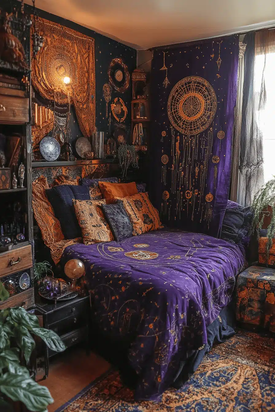 29 Boho Gothic Bedroom Ideas for a Stylish and Mystical Retreat - My ...