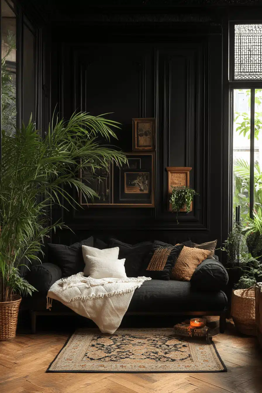 moody bedroom
